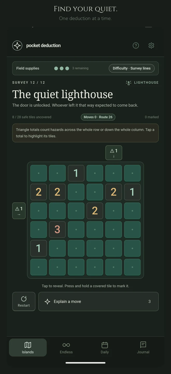 Fern hollow survey in dark mode
